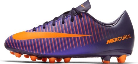 Junior chaussures de Football Mercurial Vapor XI AG pourpre orange