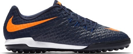 Chaussures de Football HyperVenomX Finale II Rue TF bleu orange