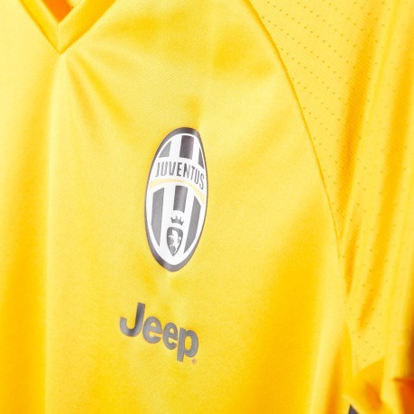 Maillot de Football Homme Formation de la Juventus 16/17 jaune 1
