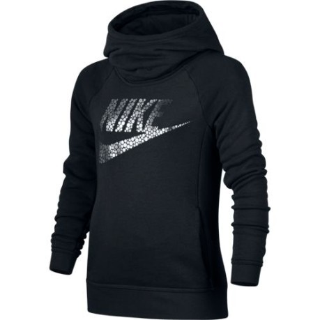 Sweatshirt-Mädchen-Sportswear Modern schwarz