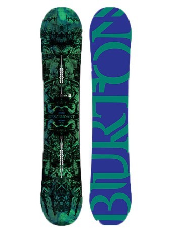 Planche de Snowboard Homme Descendant bleu vert