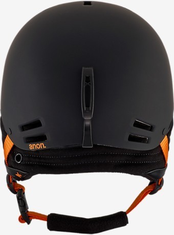 Snowboarding helmet Man Rider black orange
