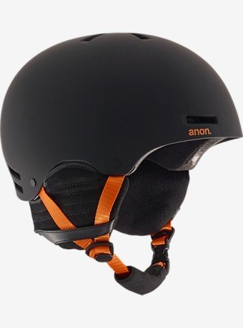 Casco Snowboard Uomo Rider nero arancio 