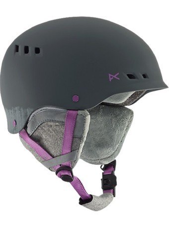 Snowboard casco de la Mujer Wren rosa gris