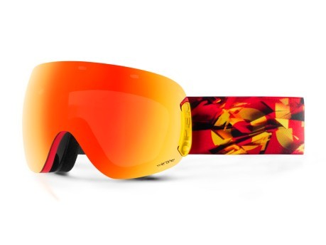 Masque Snowboard Ouvrir Le Magma rouge rouge