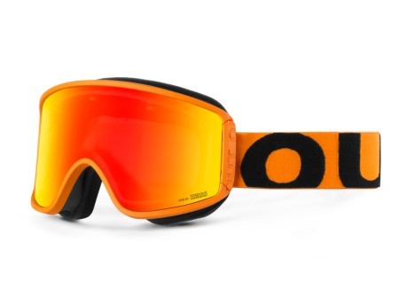 Máscara de Snowboard Cambio de color Naranja rojo naranja Rojo