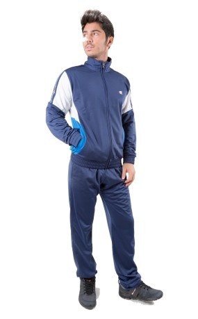 Costume mens Track suit Full ZIp bleu bleu