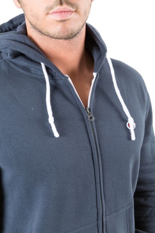 Sweatshirt Man-C-Life-Full Zip With Hood blue