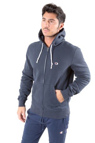 Sweatshirt Man-C-Life-Full Zip With Hood blue