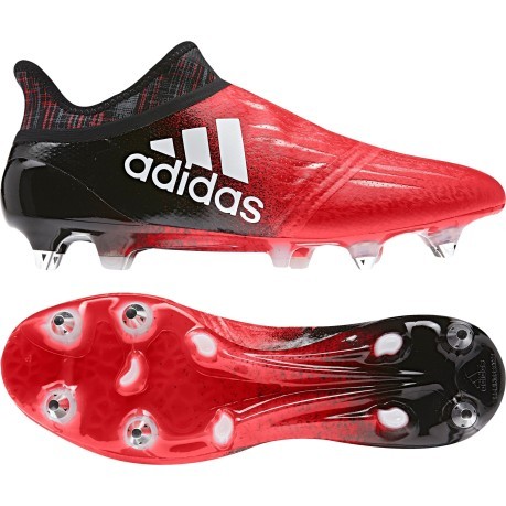 Soccer shoes X 16+ PureChaos FG red black