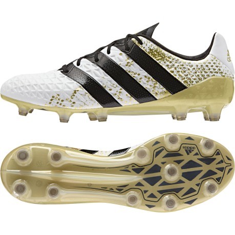 Chaussures de football Ace 16.1 FG blanc jaune