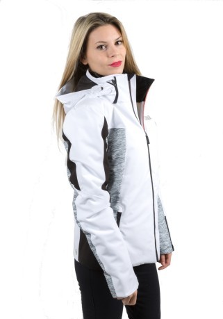 Ski jacket Woman 1QT Evolution white grey