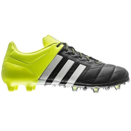 idioma celos personal Botas de Fútbol Adidas Ace 15.1 FG/AG Cuero colore negro amarillo - Adidas  - SportIT.com