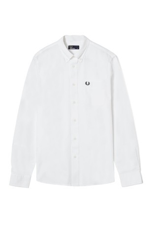 Man shirt Oxford Botton white