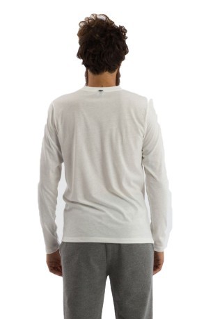 Long Sleeve T-Shirt Man Light white