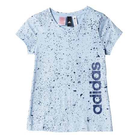 T-Shirt Girl Essential Linear Printed light blue fantasy