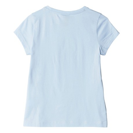 T-Shirt Ragazza Essential Logo azzurro 