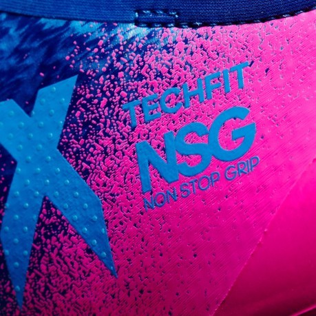 Soccer shoes X 16+ Purchaos FG blue pink