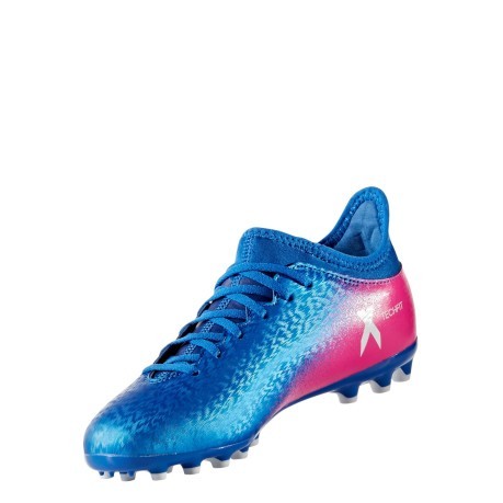 Botas de fútbol X 16,3 AG azul rosa