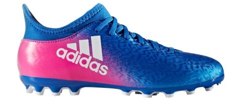 Botas de fútbol X 16,3 AG azul rosa
