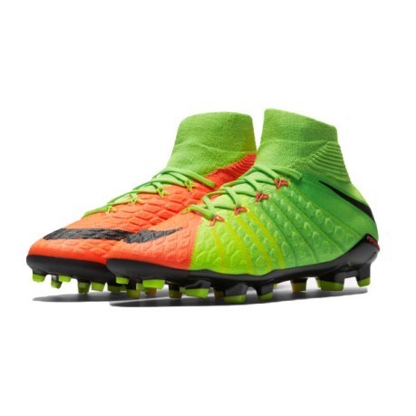 Junior chaussures de Football HyperVenom Phantom II FG orange vert