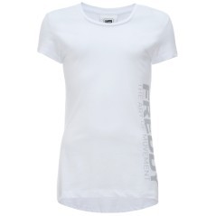 T-shirt Fille Avec Logo blanc