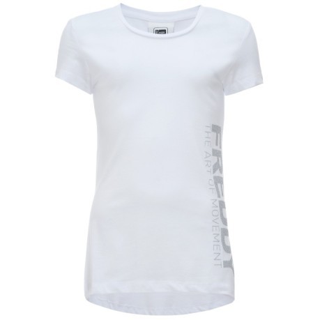 T-shirt Fille Avec Logo blanc