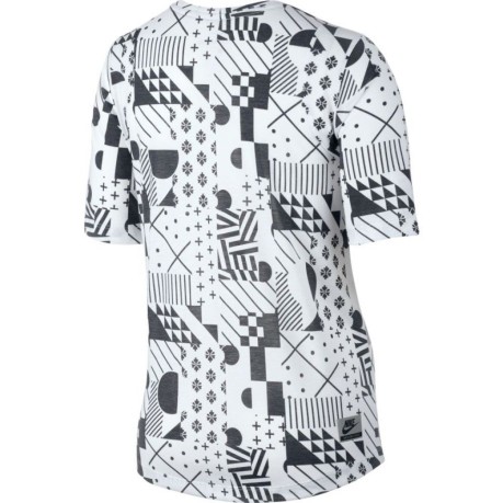 T-Shirt Damen International weiß schwarz