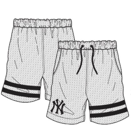 Short Anen New York Yankees bianco