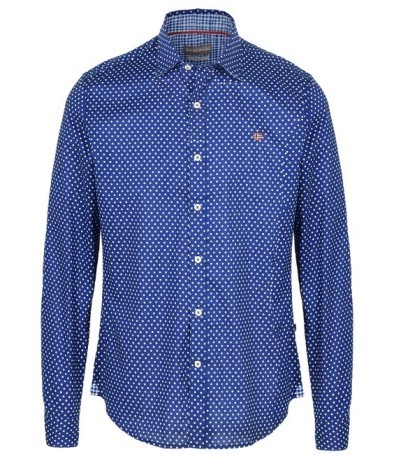 Man shirt Gisborne fancy blue
