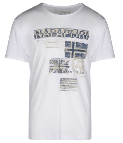 T-Shirt hommes Sepik Écrit blanc