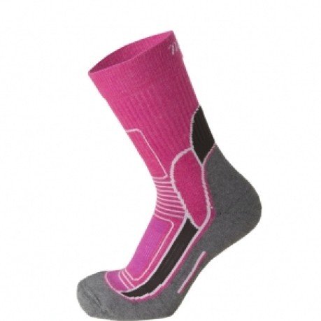 Socke Damen Trekking Short-grau rosa