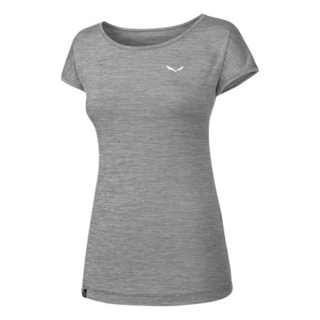 T-Shirt Femme Posée dans un Mélange de gris