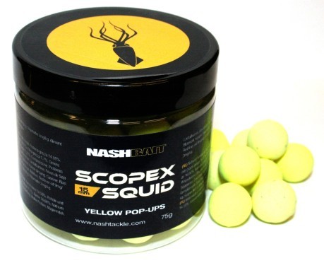 Pop Ups Scopex Squid 15 mm yellow