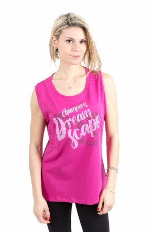 Tank top Damen-Spitze-rosa