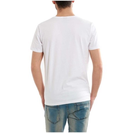 Hombres T-Shirt de Impresión Biker blanca