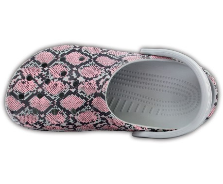 Slippers Women's Snake Graphic grey pink