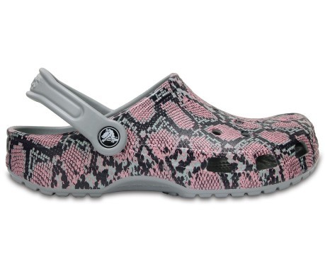 Zapatillas Mujer Serpiente Gráfico gris rosa