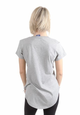T-Shirt Woman in a Rounded grey