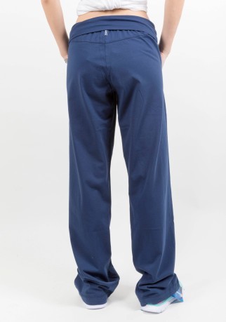 Los pantalones de las mujeres Faja azul Jersey