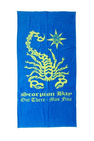 Strandtuch Skorpion blau