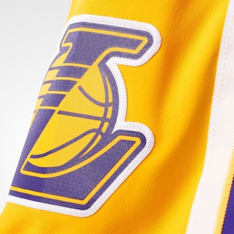 Shorts Lakers violet-jaune