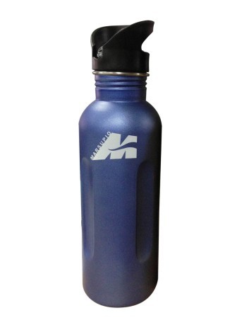 Water bottle H20 blue