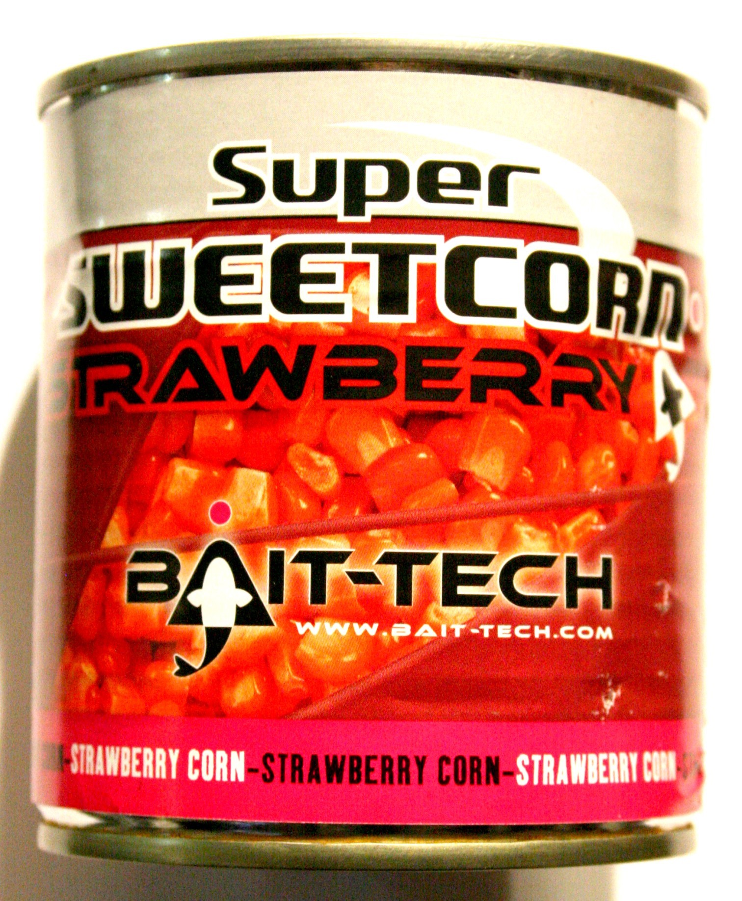 350G STRAWBERRY STAWBERRY FLAVOURED CORN BAIT-TECH SUPER SWEETCORN