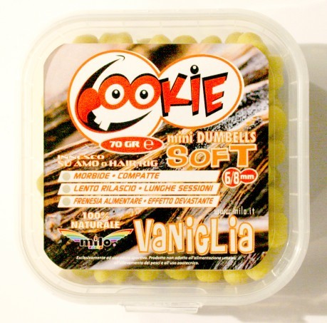 Boilies Dumbells Soft, 6-8 mm Vanilla