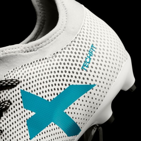 Adidas X 17.3 FG blanc bleu