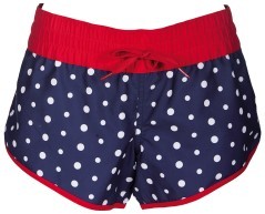 Short Donna Dots blu rosso