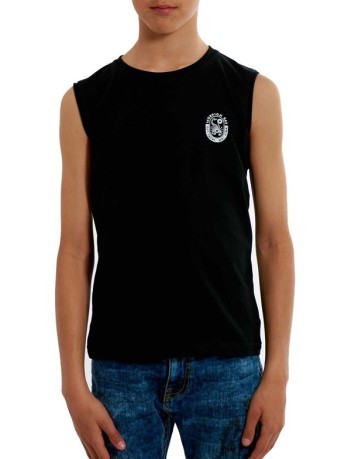 Junior T-Shirt Sleeveless Print Behind