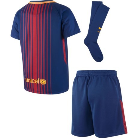 Kit Junior Barcelone Domicile 17/18 bleu rouge