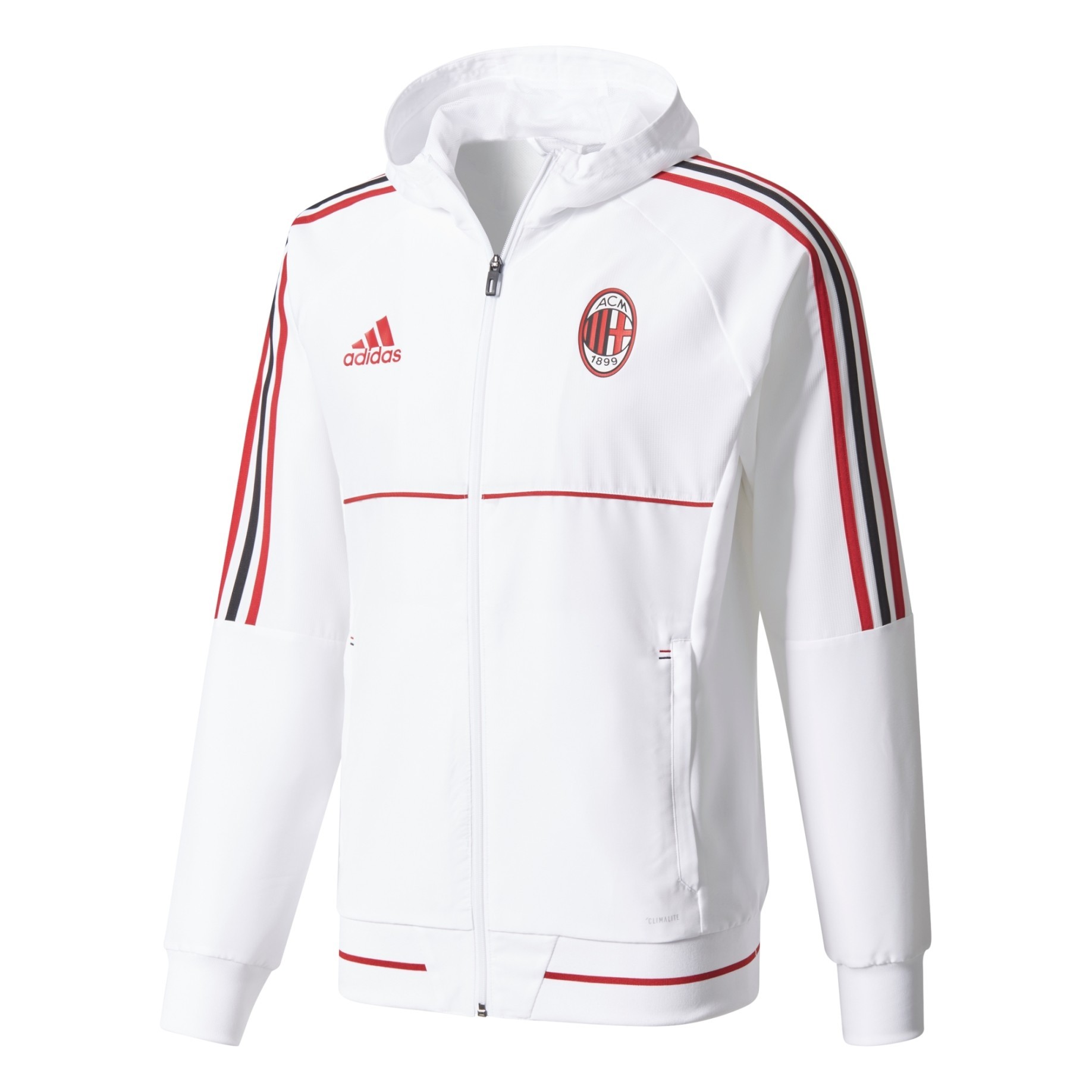 Felpa Milan Rappresentanza 17/18 colore Bianco - Adidas 